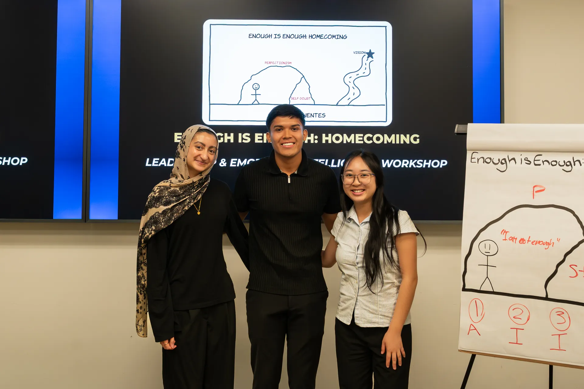 Eliam with students at his Enough Is Enough: Homecoming workshop
